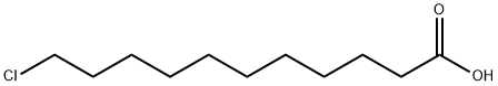 11-氯十一烷酸, 1860-44-2, 结构式