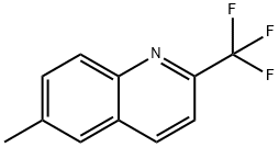 6-メチル-2-(トリフルオロメチル)キノリン 化学構造式