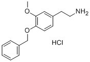 2-(3-甲氧基-4-苯基甲氧基苯基)乙胺盐酸盐, 1860-57-7, 结构式
