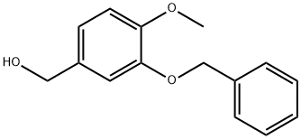 3-(ベンジルオキシ)-4-メトキシベンゼンメタノール 化学構造式