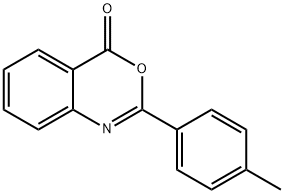 2-p-トリル-4H-3,1-ベンゾオキサジン-4-オン 化学構造式