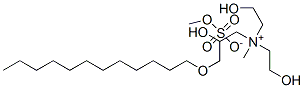 [3-(dodecyloxy)-2-hydroxypropyl]bis(2-hydroxyethyl)methylammonium methyl sulphate  Structure