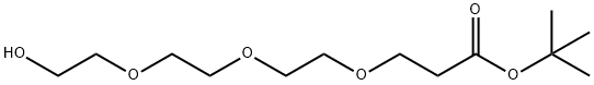 12-ヒドロキシ-4,7,10-トリオキサドデカン酸 tert-ブチル 化学構造式