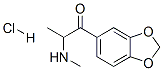 2-甲基氨基-1-(3,4-亚甲二氧苯基)-1-丙酮盐酸盐,186028-80-8,结构式