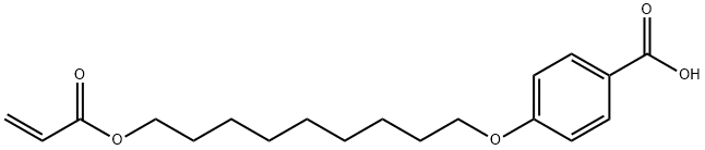 4-(9-Acryloxy-n-non-1-yloxy) benzoic acid Structure