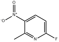 6-フルオロ-3-ニトロ-2-ピコリン 化学構造式
