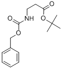 N-苄氧羰基-BETA-丙氨酸叔丁酯,18605-26-0,结构式