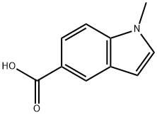 1-メチル-1H-インドール-5-カルボン酸 化学構造式
