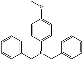4-メトキシ-N,N-ジベンジルベンゼンアミン 化学構造式