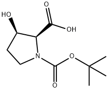 BOC-CIS-3-HYDROXY-L-PROLINE Structure