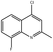 4-氯-8-氟-2-甲基喹啉,18615-59-3,结构式