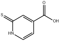 2-疏基吡啶-4-羧酸,18616-05-2,结构式