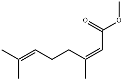 methyl (Z)-3,7-dimethylocta-2,6-dienoate Struktur