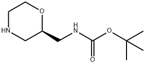 (モルホリン-2-イルメチル)カルバミン酸(R)-TERT-ブチル 化学構造式