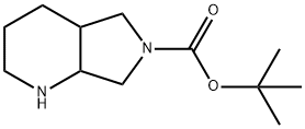 ヘキサヒドロ-1H-ピロロ[3,4-B]ピリジン-6(2H)-カルボン酸TERT-ブチル 化学構造式