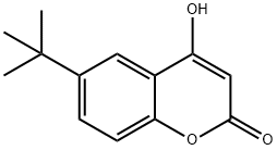 6-TERT-BUTYL-4-HYDROXY-2H-CHROMEN-2-ONE Struktur