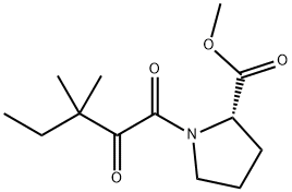 1-(1,2-二氧代-3,3-二甲基戊基)-2(S)-2吡咯烷甲酸甲酯,186268-77-9,结构式