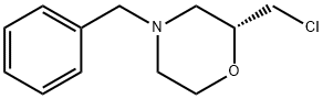 (2R)-2-(クロロメチル)-4-(フェニルメチル)モルホリン 化学構造式