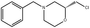 Morpholine, 2-(chloromethyl)-4-(phenylmethyl)-, (2R)- Structure