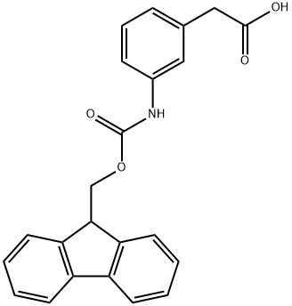 3-(FMOC-アミノ)フェニル酢酸 化学構造式
