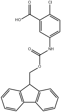 5-(FMOC-氨基)-2-氯苯甲酸, 186320-16-1, 结构式