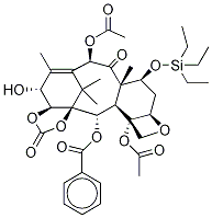 14β-Hydroxy-7-O-(triethylsilyl) Baccatin III 1,14-Carbonate 结构式