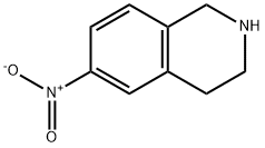 1,2,3,4-四氢-6-硝基异喹啉, 186390-77-2, 结构式