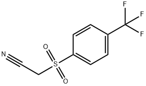 [4-(三氟甲基)苯磺酰]乙腈 结构式