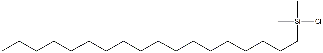 ジメチルオクタデシルクロロシラン 化学構造式