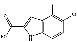 5-CHLORO-4-FLUORO-1H-INDOLE-2-CARBOXYLIC ACID Structure