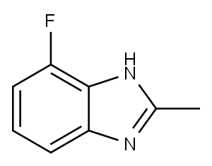 1H-BENZIMIDAZOLE, 4-FLUORO-2-METHYL- Struktur