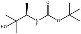 Carbamic acid, [(1R)-2-hydroxy-1,2-dimethylpropyl]-, 1,1-dimethylethyl ester Struktur
