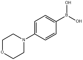 4-モルホリノフェニルボロン酸 化学構造式