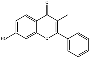7-羟基-3-甲基-2-苯基-4H-1-苯并吡喃-4-酮, 18651-15-5, 结构式