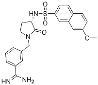 BenzenecarboxiMidaMide, 3-[[(3S)-3-[[(7-Methoxy-2-naphthalenyl)sulfonyl]aMino]-2-oxo-1-pyrrolidinyl]Methyl]- Structure