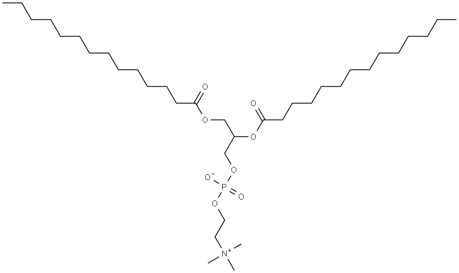 1,2-DIMYRISTOYL-RAC-GLYCERO-3-PHOSPHOCHOLINE Structure