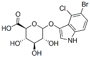 5-bromo-4-chloro-3-indolylglucuronide Struktur