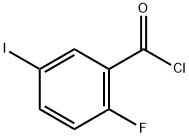 2-氟-5-碘代苯甲酰氯, 186584-73-6, 结构式