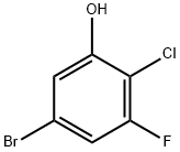 5-溴-2-氯-3-氟苯酚,186590-43-2,结构式