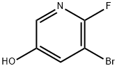 3-溴-2-氟-5-羟基吡啶, 186593-54-4, 结构式
