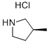 (S)-3-甲基吡咯烷盐酸盐, 186597-29-5, 结构式