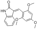 3-(2,4,6-三甲氧基苯亚甲基)吲哚啉-2-酮,186611-52-9,结构式