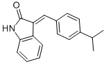 3-(4-ISOPROPYLBENZYLIDENYL)INDOLIN-2-ONE Struktur