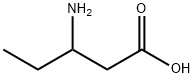 3-アミノペンタン酸 化学構造式