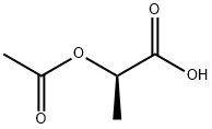 (R)-(+)-2-アセトキシプロピオン酸 化学構造式