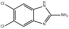 5,6-ジクロロ-1H-ベンゾイミダゾール-2-アミン 化学構造式