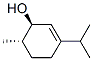 trans-3-(isopropyl)-6-methylcyclohex-2-en-1-ol Struktur