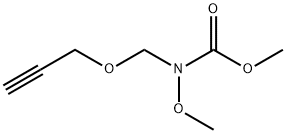 Carbamic  acid,  methoxy[(2-propynyloxy)methyl]-,  methyl  ester  (9CI) Struktur