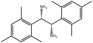 (1S,2S)-1,2-ビス(2,4,6-トリメチルフェニル)エチレンジアミン 化学構造式