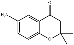 6-AMINO-2,2-DIMETHYL-CHROMAN-4-ONE
 Struktur